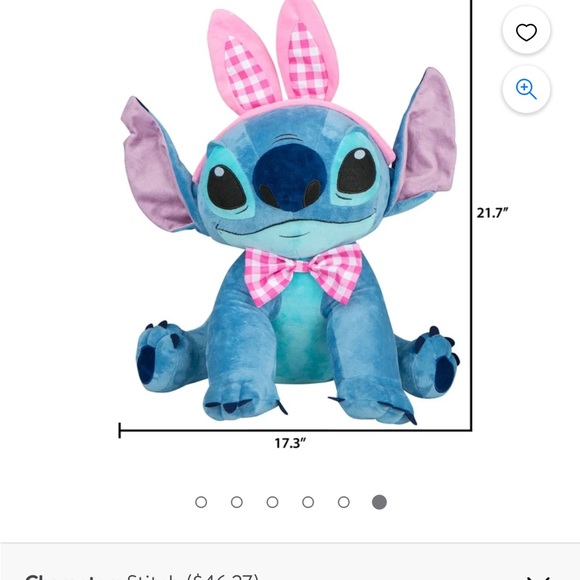 💙NWT💙SOLDOUT💙HUGE DISNEY STITCH EASTER BUNNY RABBIT GREETER PLUSH🔥RARE🔥 - Picture 2 of 4